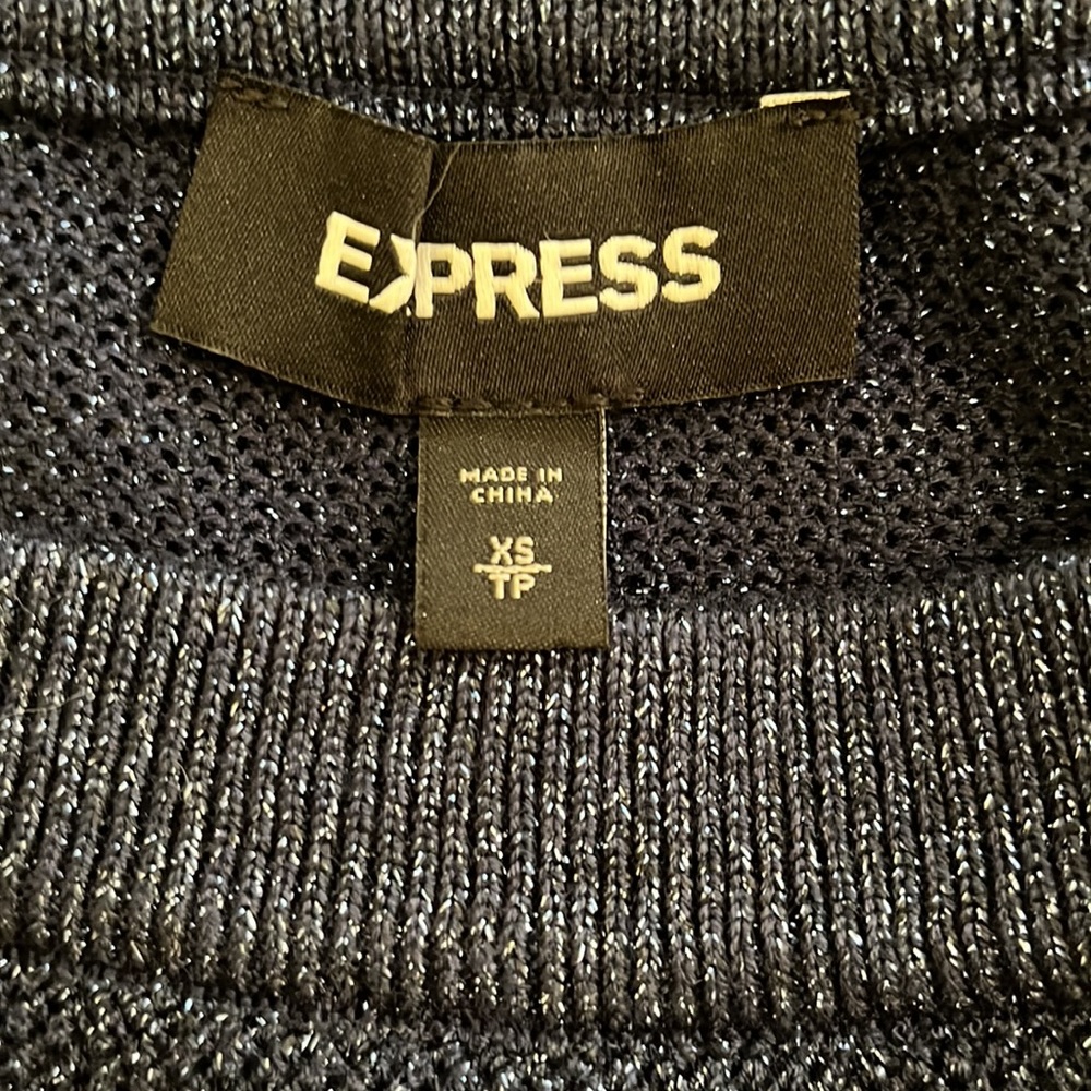Express Extra Small, Long Sleeve Crop Sweater - image 5